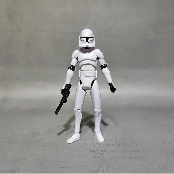 Imagem de Figura de Ação Soldado Branco vs Cavaleiro Negro (10cm) - Star Wars e Marvel