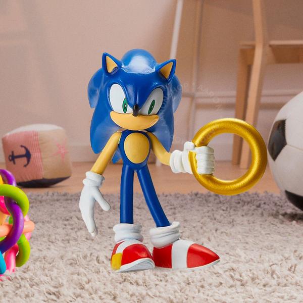 Imagem de Figura de Ação Sonic The Hedgehog 10cm Articulado Colecionável