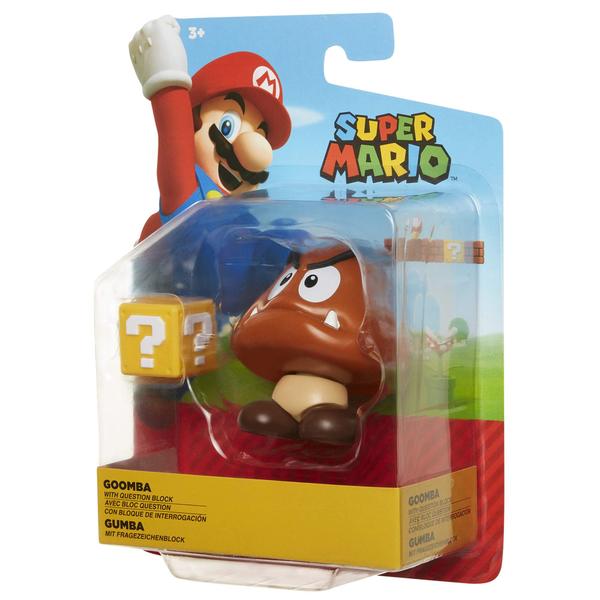 Imagem de Figura de ação Super Mario Nintendo 3.1 Goomba com bloco de perguntas