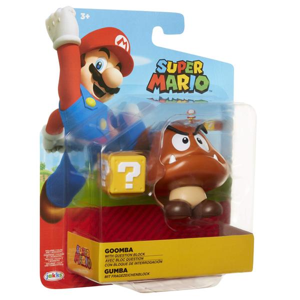 Imagem de Figura de ação Super Mario Nintendo 3.1 Goomba com bloco de perguntas