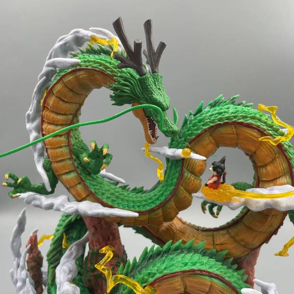 Imagem de Figura de Goku e Shenron Dragon Ball Z - 24cm - PVC - Colecionável