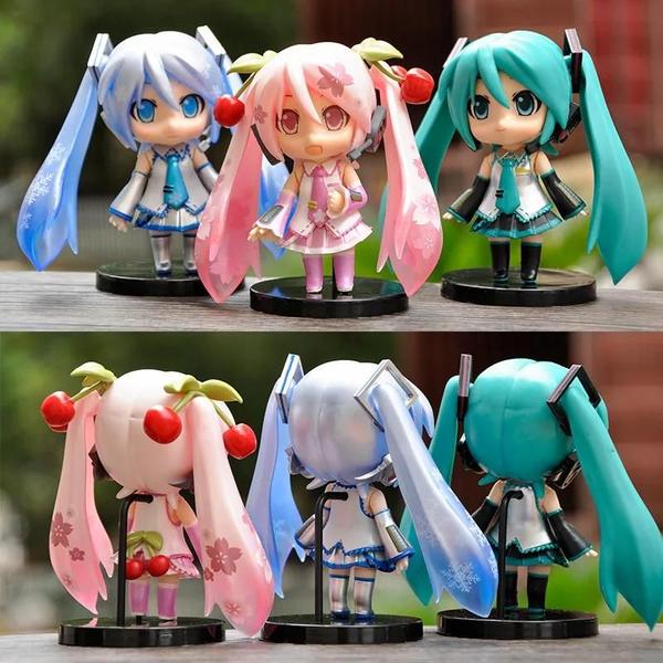 Imagem de Figura de Mini Personagem Hatsune Miku - Decoração Kawaii para Mesa e Casa