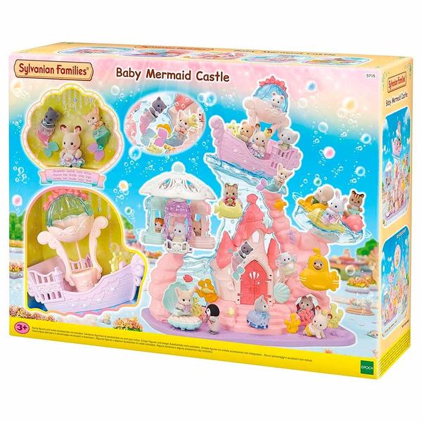 Imagem de Figura e Cenário - Sylvanian Families - Castelo Bebê Sereia - Epoch Magia