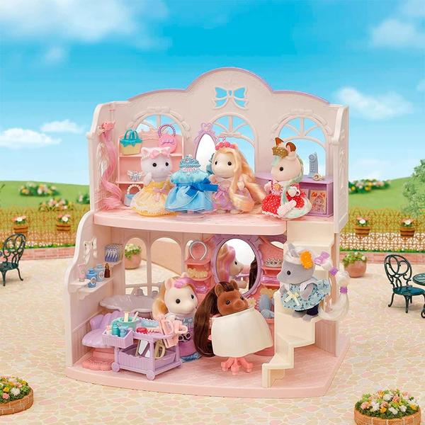 Imagem de Figura e Cenário - Sylvanian Families - Salão de Beleza Elegante da Pônei - Epoch Magia