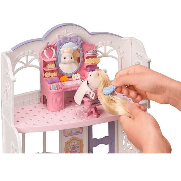 Imagem de Figura e Cenário - Sylvanian Families - Salão de Beleza Elegante da Pônei - Epoch Magia