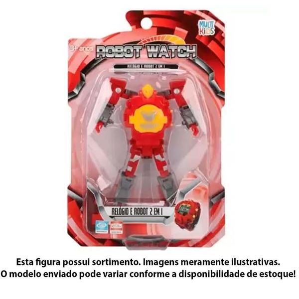 Imagem de Figura Eletrônica - 2 em 1 - Robot Watch - Relógio e Robô - Sortido - Multikids