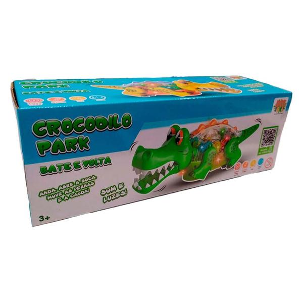 Imagem de Figura Eletrônica - Bate e Volta - Crocodilo Park - Verde - DM Toys