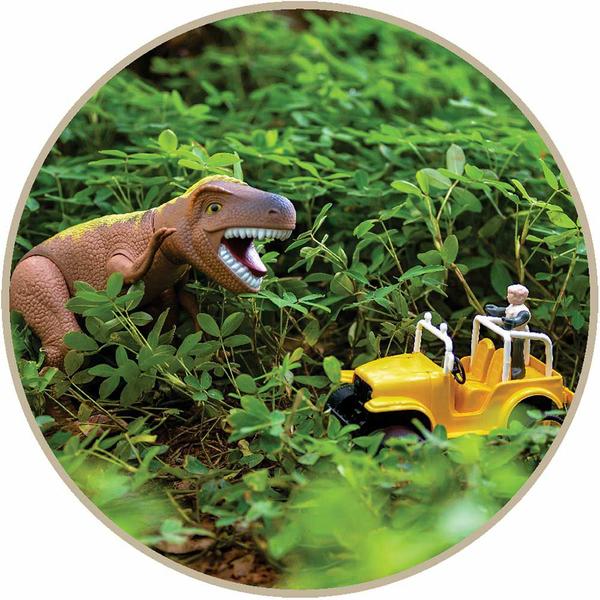 Imagem de Figura Eletrônica com Veículo - Dinossauro - T-Rex Safari - Adijomar