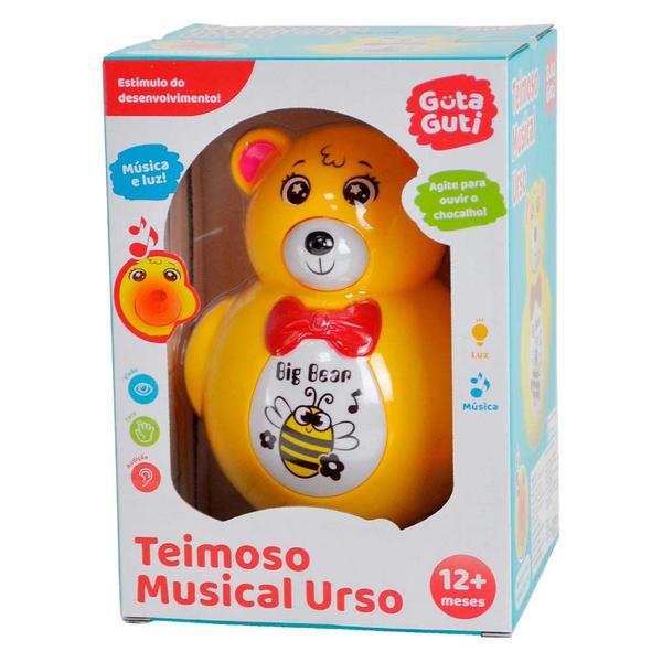 Imagem de Figura Eletrônica - Teimoso Musical Urso - Guta Guti - DM Toys