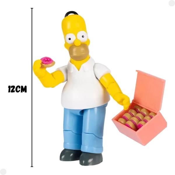 Imagem de Figura Homer Simpsons 12cm C/ Caixa De Donuts 004043 - Sunny