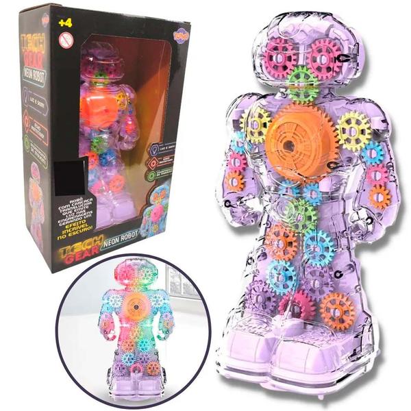 Imagem de Figura Interativa - Tech Gear - Neon Robot - Colorido - Toyng