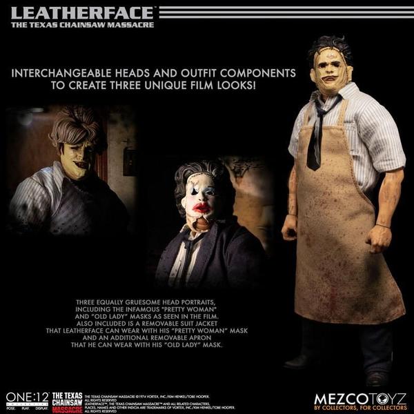 Imagem de Figura Leatherface Deluxe Edition - O massacre da Serra Elétrica 1974 - 1/12 Collective - Mezco