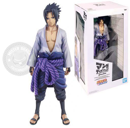 Imagem de Figura Naruto Shippuden Uchiha Sasuke Grandista Manga Bandai