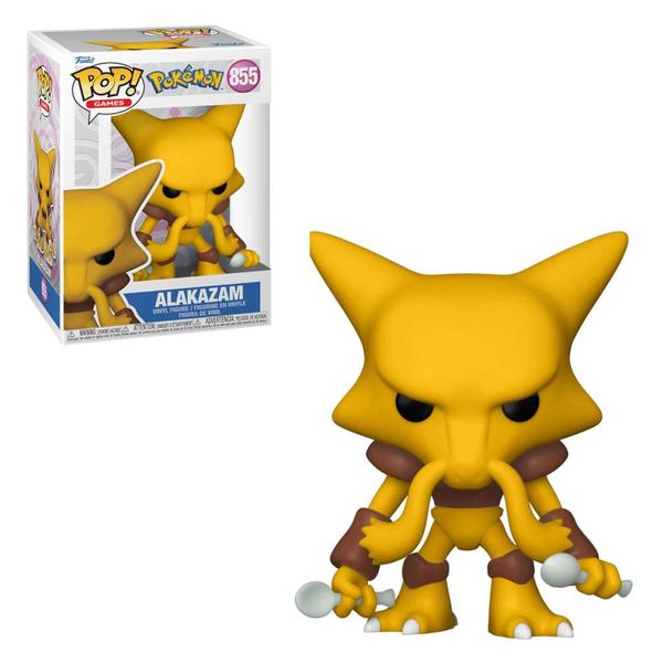 Imagem de Figura Pokémon Alakazam Pop! Vinil com capa protetora de caixa