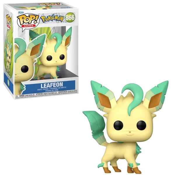 Imagem de Figura Pokémon Leafeon Pop! Vinil com caixa de 9,5 cm com protetor