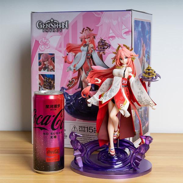 Imagem de Figura RAHUAHU Genshin Impact Yae Miko 1/7 Brinquedo de PVC de 24 cm