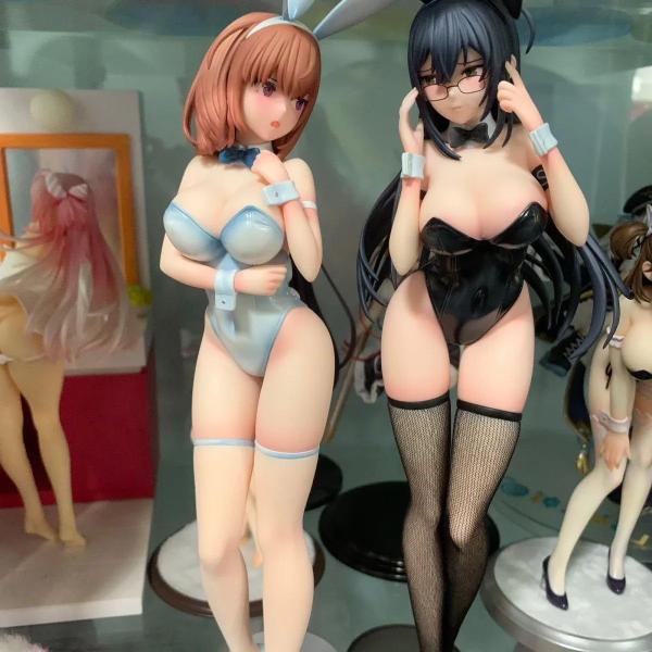 Imagem de Figura RZAHUAHU Black Bunny Aoi e White Bunny Summer Bud 1/6