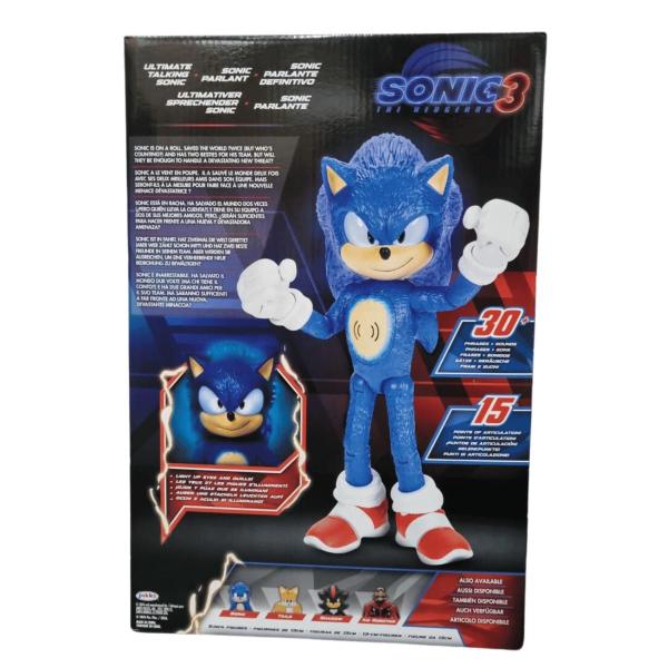 Imagem de Figura Sonic Interativo Com Luz e Som Sonic 3 O Filme