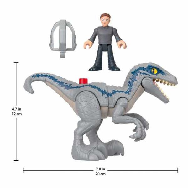 Imagem de Figuras Articuladas - Jurassic World - Velociraptor Blue e Owen - Imaginext