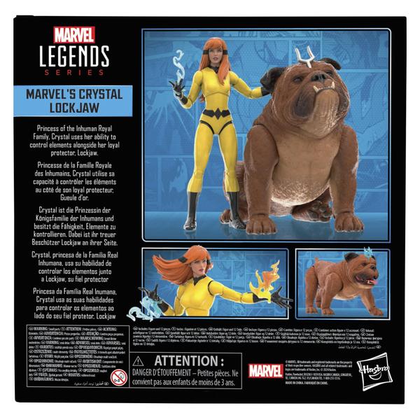 Imagem de Figuras de ação da série Marvel Legends Crystal e Lockjaw