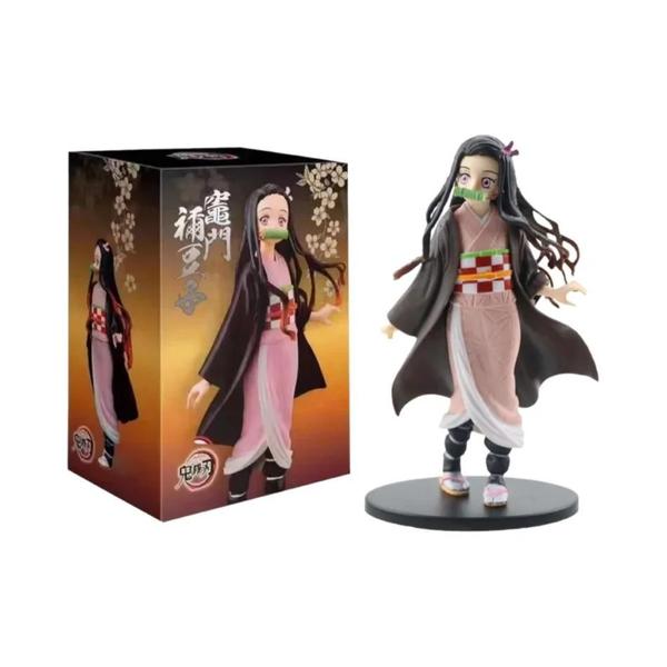 Figuras de Ação Demon Slayer - Kamado Tanjirou, Zenitsu e Nezuko - PVC Imagem de Figuras de Ação Demon Slayer - Kamado Tanjirou, Zenitsu e Nezuko - PVC