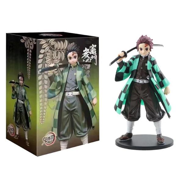 Figuras de Ação Demon Slayer - Kamado Tanjirou, Zenitsu e Nezuko - PVC Imagem de Figuras de Ação Demon Slayer - Kamado Tanjirou, Zenitsu e Nezuko - PVC