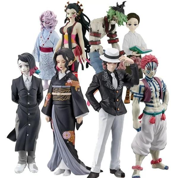 Imagem de Figuras de Ação Demon Slayer - Tanjiro, Nezuko, Zenitsu e Inosuke - Kimetsu No Yaiba