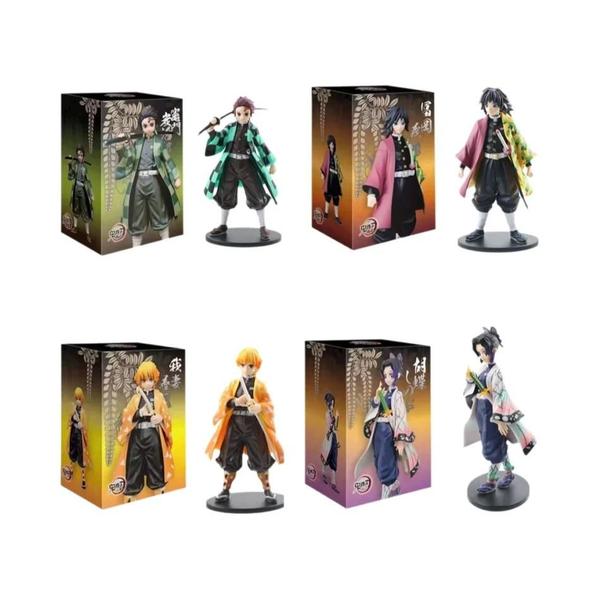 Imagem de Figuras de Ação Demon Slayer - Tanjirou, Nezuko, Zenitsu e Inosuke