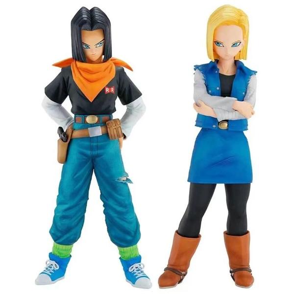 Imagem de Figuras de Ação Dragon Ball Z - Android 17 e 18 (24cm) - PVC