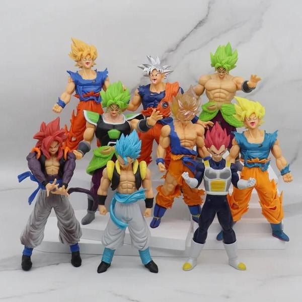 Imagem de Figuras de Ação Dragon Ball Z - Goku, Vegeta, Broly e Ultra Instinct