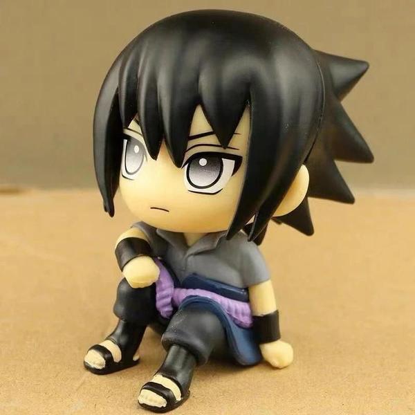 Imagem de Figuras de Ação Kawaii Naruto - Kakashi, Sasuke e Itachi (9cm) - Decoração para Carro