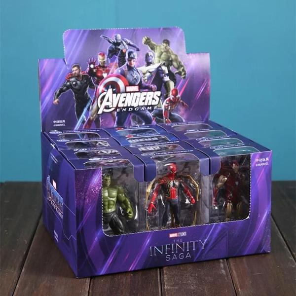 Imagem de Figuras de Ação Marvel Avengers - Homem de Ferro, Homem-Aranha, Thor, Capitão América, Thanos e Hulk