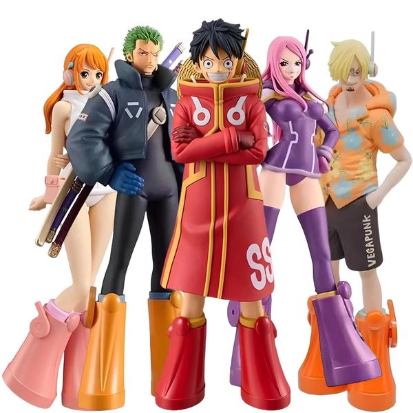 Imagem de Figuras de Ação One Piece 17cm - Luffy, Zoro, Chopper, Nami - PVC Colecionável