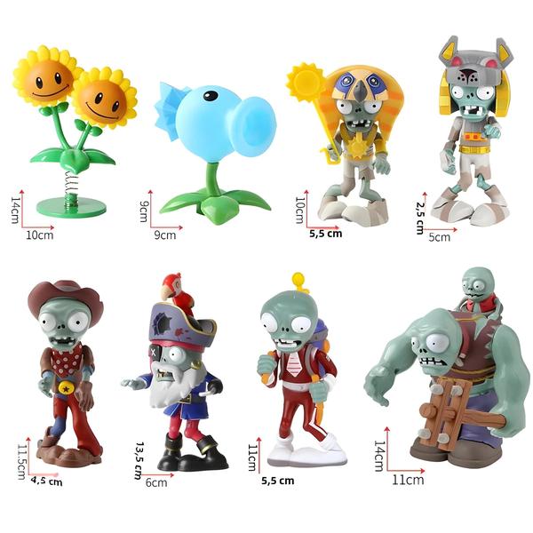 Imagem de Figuras de Ação Plants vs. Zombies 2 - Conjunto de Brinquedos de Silicone Macio para Meninos