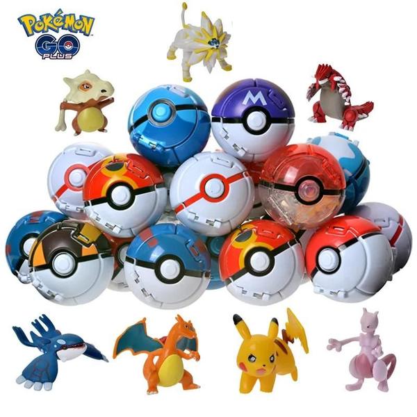 Imagem de Figuras de Ação Pokémon - 18 Estilos Deformados (Pokebola, Pikachu, Charmander, Blastoise, Mewtwo)