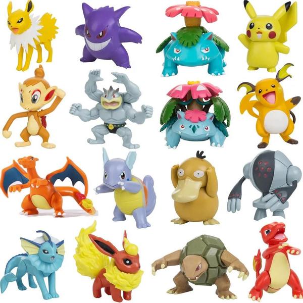 Imagem de Figuras de Ação Pokémon (5-10cm) - Charmander, Popplio, Litten, Pikachu, Arceus