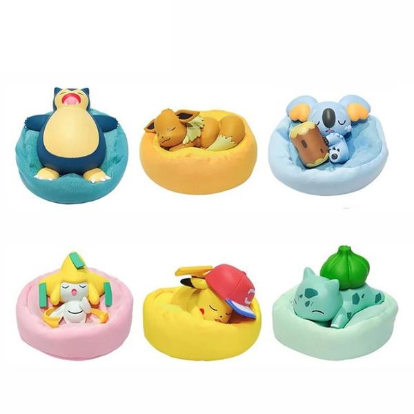 Imagem de Figuras de Ação Pokémon Starry Dream - Pikachu, Eevee, Bulbasaur, Snorlax e Jirachi