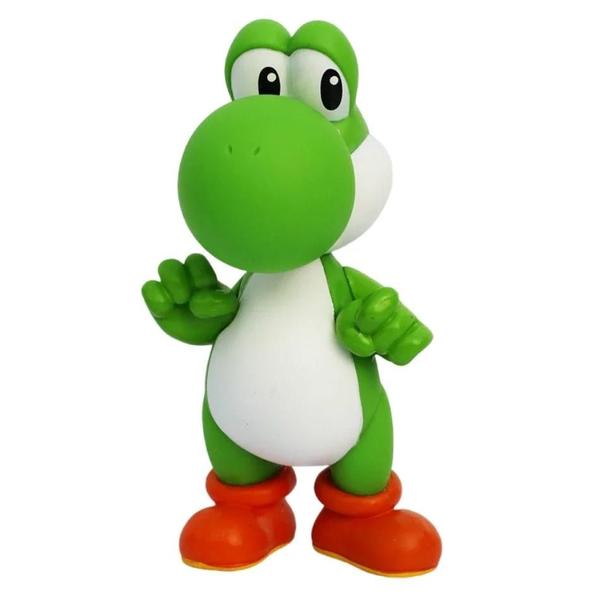 Imagem de Figuras de Ação Super Mario Bros (10-14cm) - Luigi, Yoshi, Donkey Kong e Cogumelo