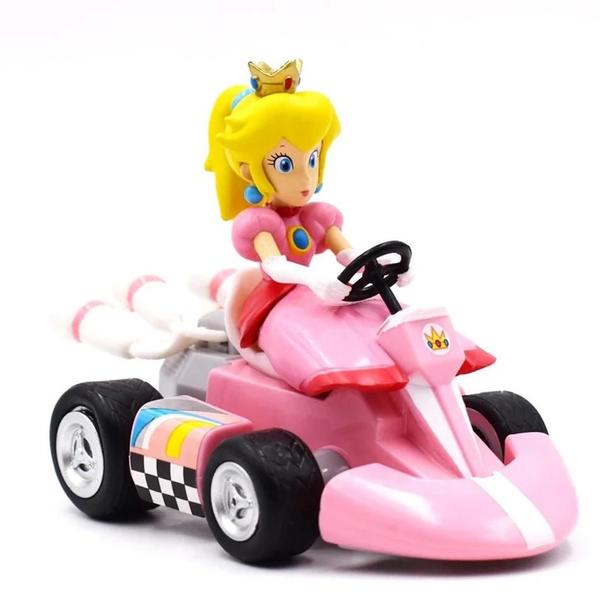 Imagem de Figuras de Ação Super Mario Kart - Luigi, Bowser, Peach, Yoshi e Toad