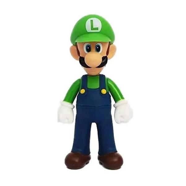 Imagem de Figuras de Ação Super Mario - Luigi, Peach, Bowser, Yoshi e Wario - Brinquedos para Crianças