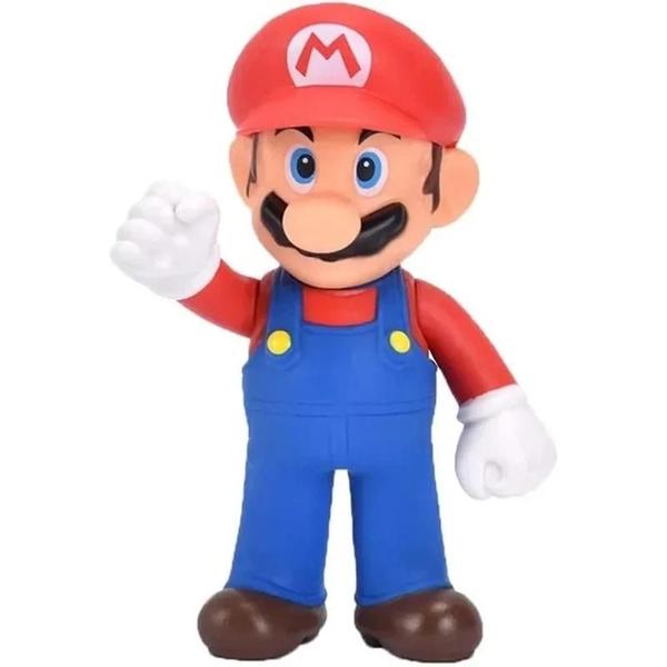 Imagem de Figuras de Ação Super Mario - Luigi, Peach, Bowser, Yoshi e Wario - Brinquedos para Crianças