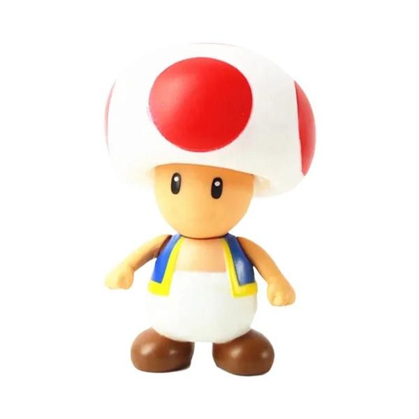 Imagem de Figuras de Ação Super Mario - Luigi, Peach, Bowser, Yoshi e Wario - Brinquedos para Crianças