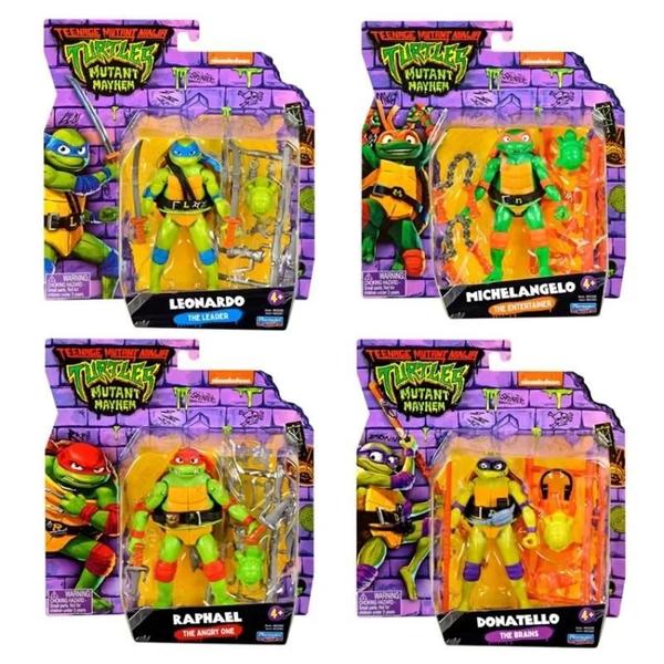 Imagem de Figuras de Ação Tartarugas Ninja Mutantes Adolescentes - Mutant Mayhem - 4,5 Polegadas