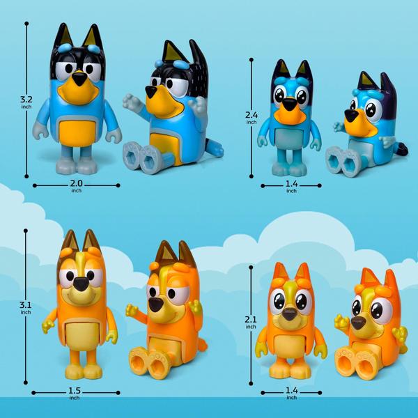 Imagem de Figuras de ação Toysvill Bluey Dogs Family & Friends x12