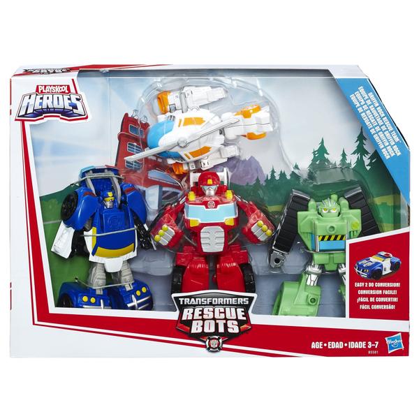 Imagem de Figuras de ação Transformers Rescue Bots Griffin Rock Team