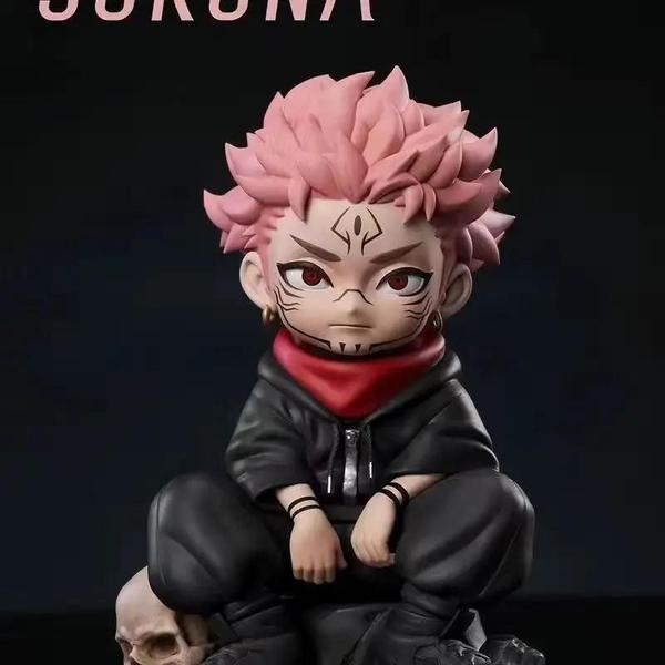 Imagem de Figuras Kawaii Jujutsu Kaisen - Itadori Yuji, Gojo Satoru e Megumi Fushiguro (PVC)