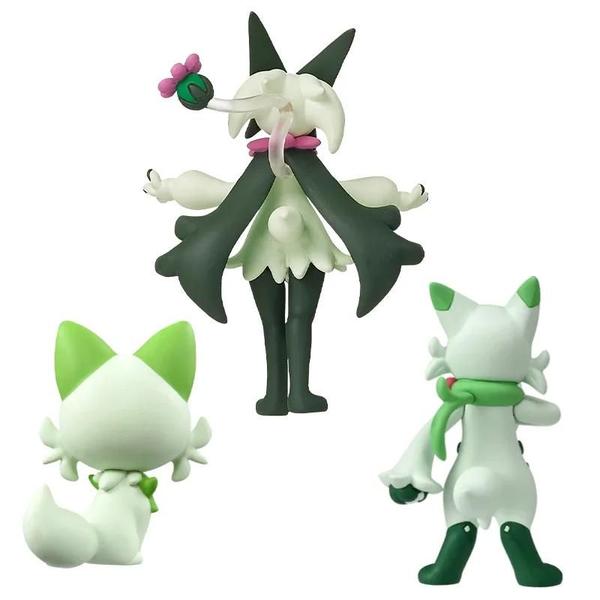 Imagem de Figuras Pokémon Takara Tomy - Skeledirge, Quaxwell e Crocalor - Presentes para Crianças