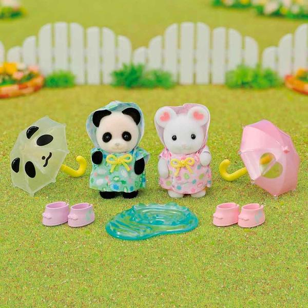 Imagem de Figuras - Sylvanian Families - Caminhando na Chuva - Epoch Magia