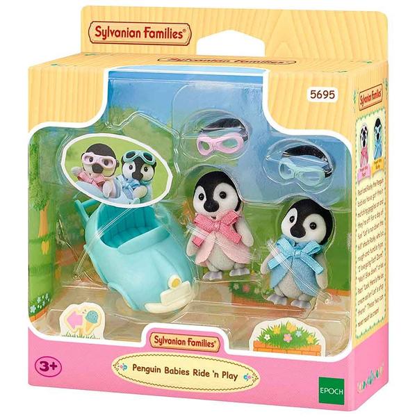 Imagem de Figuras - Sylvanian Families - Carrinho dos Bebês Pinguins - Epoch Magia