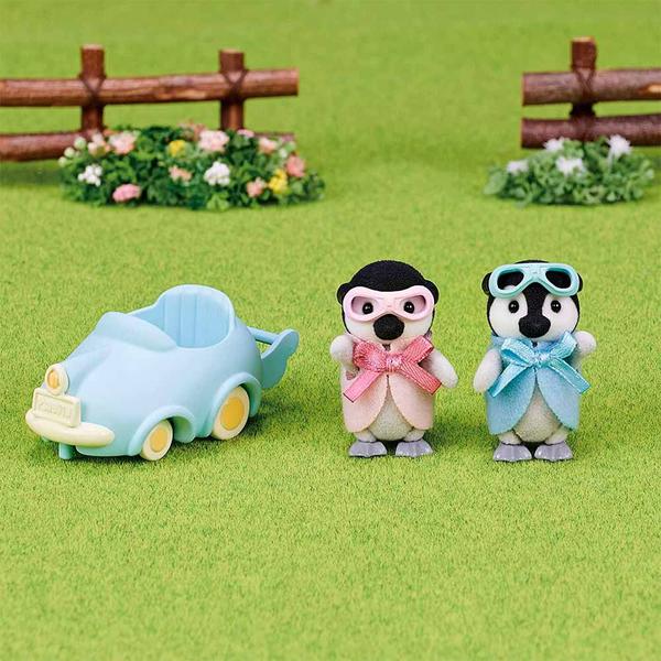 Imagem de Figuras - Sylvanian Families - Carrinho dos Bebês Pinguins - Epoch Magia